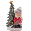 Xecco kisfiú fa mellett karácsonyi dekoráció 1966 LED SP-8090690